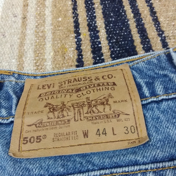 44/30 ORANGE TAB LEVI'S MENS VINTAGE STRAIGHT LEG - Picture 2 of 11